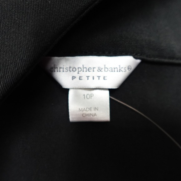 Christopher & Banks Skirt A Line Business Casual Women 10P Black - Picture 4 of 8